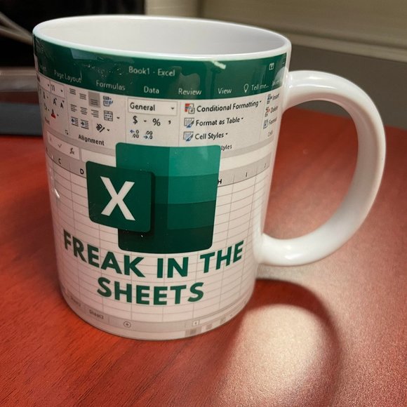 12 oz Freak In The Sheets Excel Mug - Picture 1 of 1